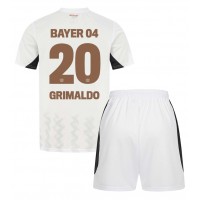 Bayer Leverkusen Alejandro Grimaldo #20 Udebanesæt Børn 2024-25 Kortærmet (+ Korte bukser)